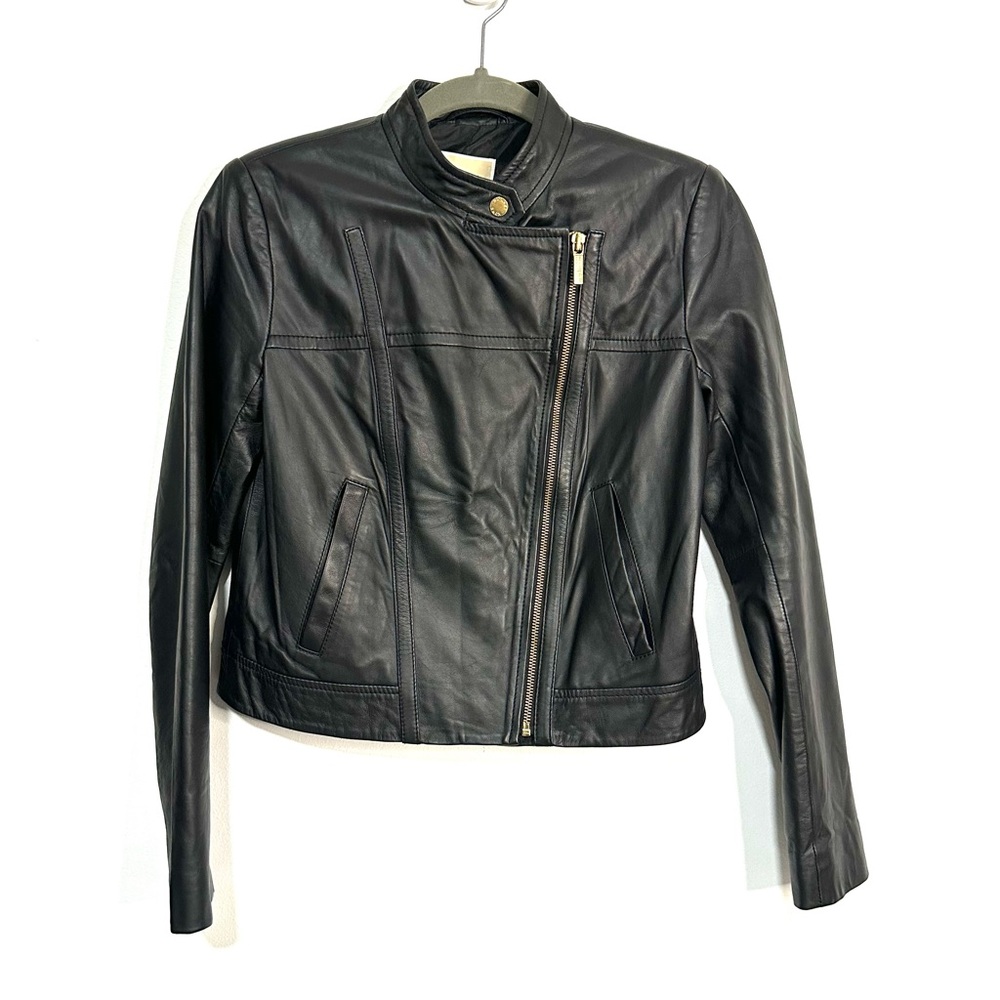 Michael Kors Leather Moto